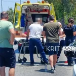 Χανιά: Στο νοσοκομείο οδηγός μηχανής μετά από τροχαίο με δίκυκλο