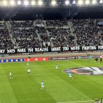 Το πανό των οπαδών του ΟΦΗ για το παρόν και το μέλλον!